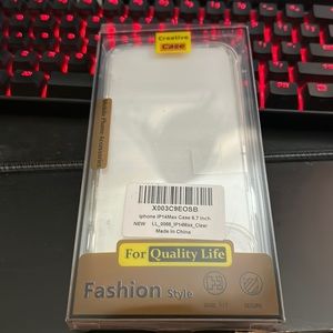 iphone 14 pro max clear case,with phone holding ring, and screen protector